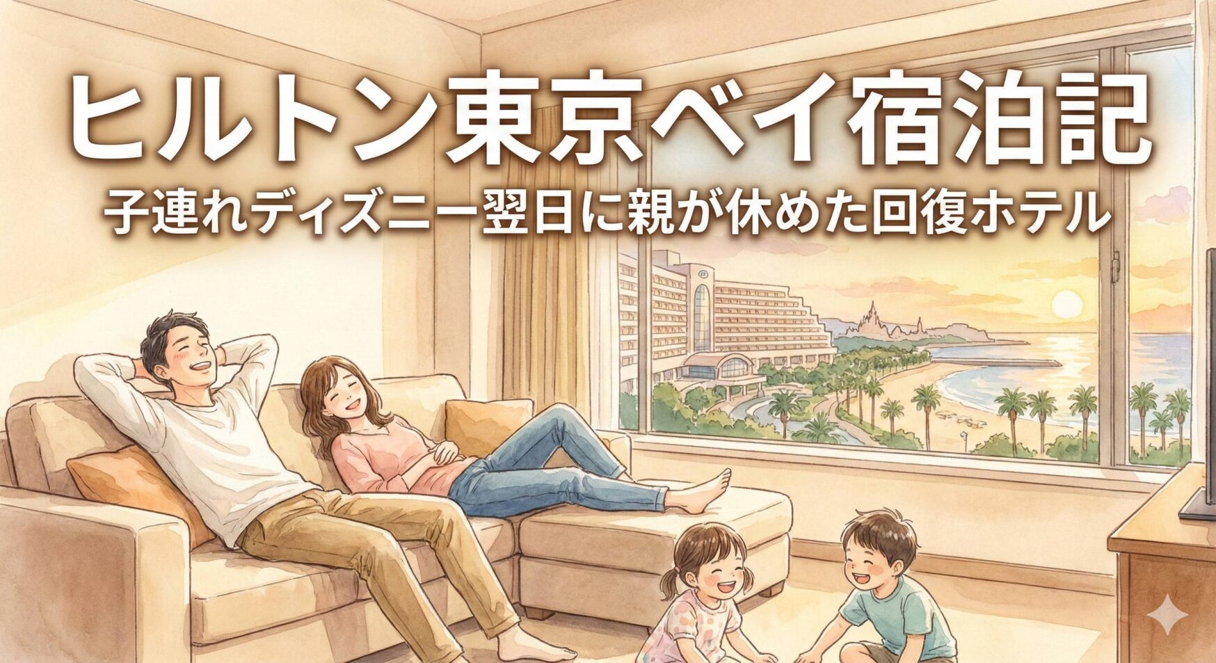 ヒルトン東京ベイ宿泊記｜子連れディズニー翌日に“親が休めた回復ホテル”だった話