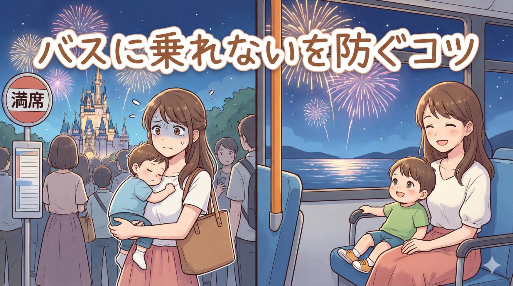 池袋ディズニーの帰り、バスに乗れないを防ぐ方法｜子連れでも確実に座って帰るコツ