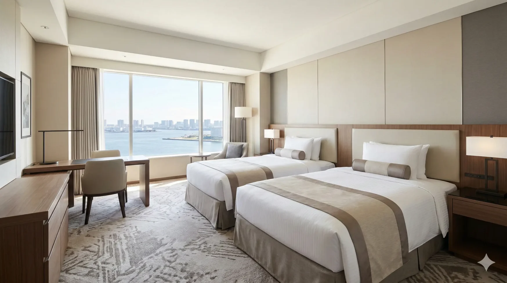 ヒルトン東京ベイ 客室 ツインルーム 内観